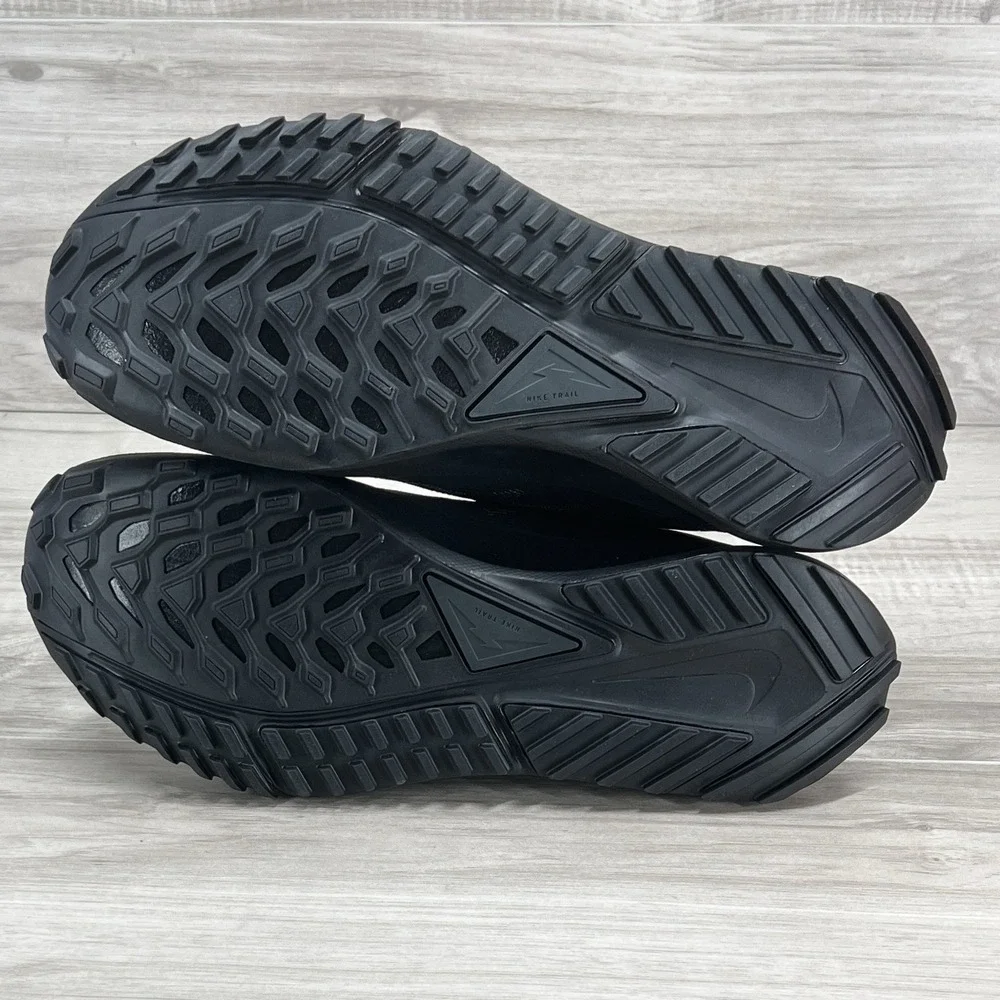 Nike React Pegasus Trail 4 GTX Black Running Shoes Waterproof Sz 9 HM9728 002